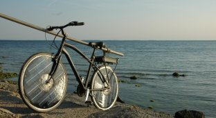 В Дании создали велосипед, который приводится в движение энергией солнца (6 фото + видео)