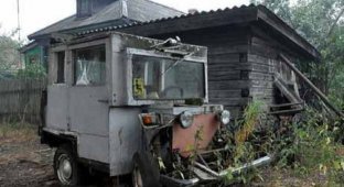 Самодельный тракторишка из Владимирской области (7 фото)