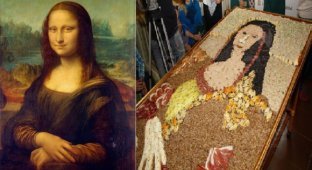 В Новокузнецке представили самую большую съедобную копию «Мона Лизы» (4 фото)
