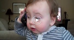 Первый разговор ребенка по телефону