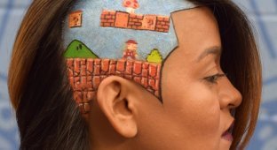 Парикмахер создает объемные портреты из волос клиентов (23 фото)