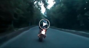 Гонки за мотоциклистом брянские автоинспекторы сняли на видео   