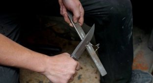 Необычные ножи из металлических предметов (30 фото)