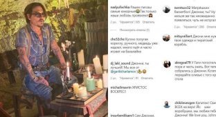 Россияне обрушили Instagram Джонни Деппа, обсудив в комментах рецепты, погоду и курс рубля (6 фото)