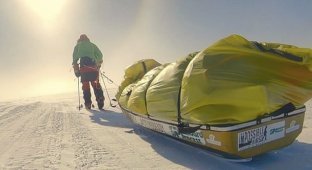 Экстремал Колин О Брэди стал первым человеком в истории, который пересек Антарктиду в одиночку на лыжах (14 фото)
