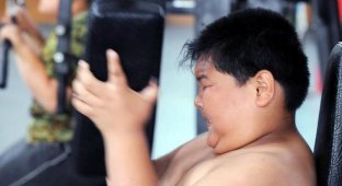 Проблема детского ожирения в США и Китае (16 фото)