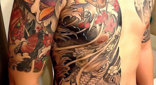 Яркие татуировки якудза (10 фото)