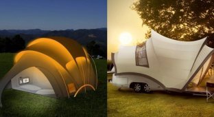 10 небанальных палаток с «изюминкой», которые сделают ваш отдых особенным (16 фото)