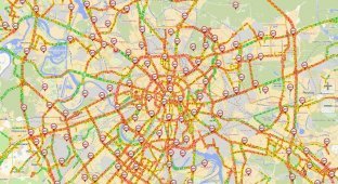 Самые загруженные дороги в Москве (3 фото + текст)