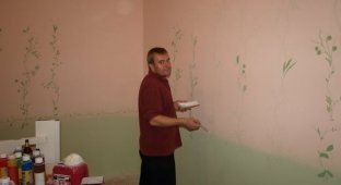 Разрисовал стены в комнате дочки (13 фото)