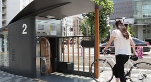 ECO Cycle — автоматизированный подземный паркинг для велосипедов в Японии (7 фото + 1 видео)