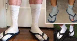 Мужчины во летней обуви с носками (21 фото)