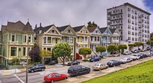 Яркая достопримечательность Сан-Франциско: викторианские дома Painted Ladies (14 фото)