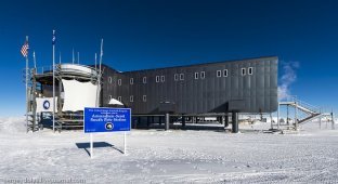 Антарктическая станция на Южном полюсе "Амундсен - Скотт" (20 фото)