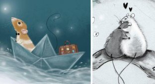 Голландская художница рисует очаровательные иллюстрации мышей и крыс (21 фото)