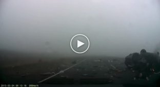 Ужасная авария в тумане
