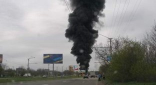 Пожар бензовоза