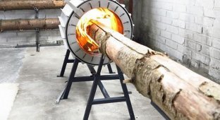 Печь, для которой не надо колоть дрова (6 фото)