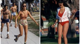 Катание на роликовых коньках по набережной богемного пригорода Лос-Анджелеса в 1979 году (11 фото)