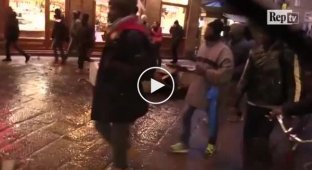 Мигранты наводят беспорядки во Флоренции. Италия