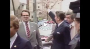 Реакция президента США Рональда Рейгана на звук лопнувшего воздушного шарика