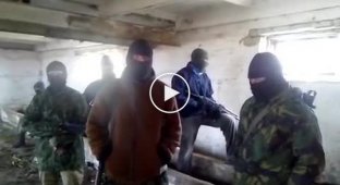 Первое видеообращение партизан Донбасса