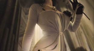 Притягательный косплей на Леди Димитреску из Resident Evil Village (3 фото)