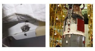"Просверлили намеренно": в РКК "Энергия" озвучили причину повреждения обшивки корабля (3 фото)