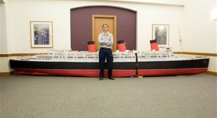 Уэйн Каси делает модели кораблей из зубочисток (17 фото)