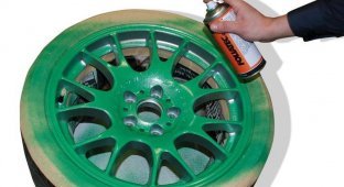 Спрей для самостоятельной покраски колесных дисков (5 фото)