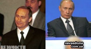 Путинские годы до и после (32 фотографии)