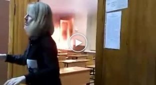 Шестиклассники в Томске устроили пожар (мат)