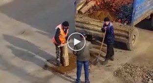 Новый метод ямочного ремонта дорог в Нижегородской области