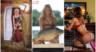 10 странных эротических календарей (33 фото)