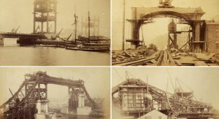 Найдены фотографии постройки Тауэрского моста (17 фото)