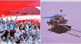 Китайский зонд успешно приземлился на поверхность Марса (7 фото + 1 видео)