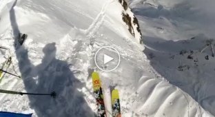 Порция чистого адреналина от лыжника из Сочи