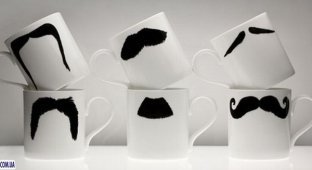 Чашки с усиками (6 фото)