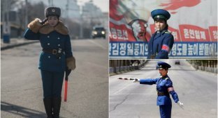Симпатичные девушки на дорогах Северной Кореи (23 фото)