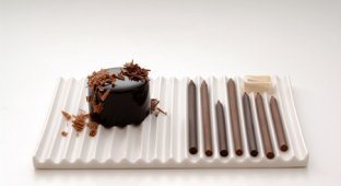 Шоколадные карандаши (4 фото)