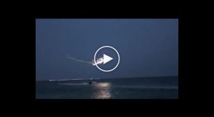 Полет воздушных змеев над Каспийским морем