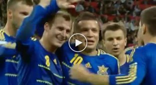 Гол Конплянки на игре Англия - Украина