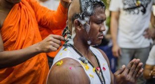 Чемпион мира по тайскому боксу Буакхау Пор Прамук стал буддийским монахом и героем фотожаб (19 фото)