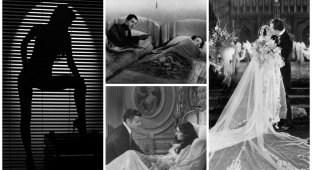 Одна нога на полу: 10 пуританских запретов при съемках "постельных" сцен в старом Голливуде (18 фото)