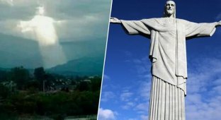 В Аргентине наблюдали Христа, сошедшего с небес (3 фото)