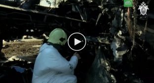 Последствия пожара на борту самолета Superjet 100 в Шереметьево
