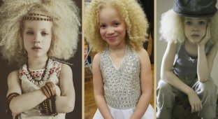 8-летняя девочка-альбинос делает карьеру в модельном бизнесе (16 фото)