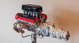 Уменьшенные копии двигателей Ferrari: на создание каждого требуется больше года (13 фото)
