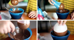 Как быстро приготовить шоколадный шедевр (6 фото)