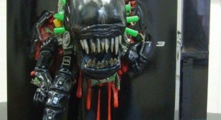 Alien Chestburster Cyborg Mod - жутковатый моддинг игровой консоли
